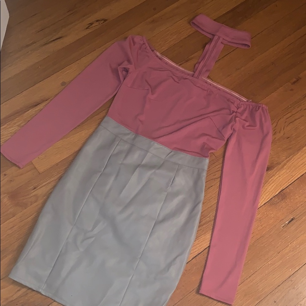 Off-Shoulder, Choker, Mini Dress